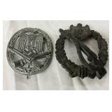 WWII German General Assault Badge and Infantry Assault Badge Lot