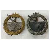 Kriegsmarine Coastal Artillery Medals, Set of Two