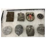 8 Early WWII German Medals with Various Designs and Insignias
