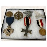 7 WWII German Medals, Including Merit and Service Awards