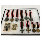 12 German WWII Medals and Awards with Photographs