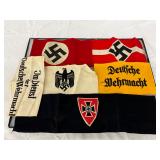 6 WWII German Armbands with Military and Nationalist Symbols