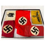5 WWII German Armbands and Insignia