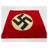 12-Inch German WWII Flag with Swastika Emblem