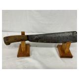17-Inch U.S. Marine Machete with Wooden Handle