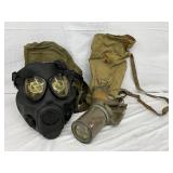 Two U.S. Military Gas Masks with Original Carrying Bags