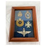 5 Framed World War II Military Medals