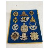 12 WW2 Era Military Medals and Badges