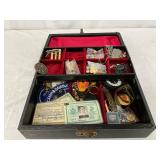 World War II Era Medals, Documents, and Military Memorabilia in Lockable Case