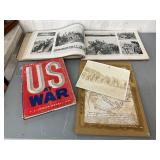 Early World War II Items Including ‘U.S. at War’ Annual and Military-Era Documents