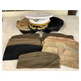 Early World War II Era Military Hats and Caps