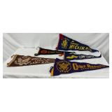 5 Early World War II United States Army Pennant Flags