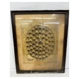 Framed 20in x 25in Collage of Portrait Photographs with Ornate Border