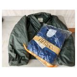 Two Coverall Flyers Jackets in Green and Blue, Size XL