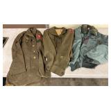 Three Early WW2 Era Military Uniform Jackets