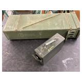 Two Empty Military Surplus Ammo Cans