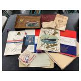 Various World War II Memorabilia Including Service Album and Menus