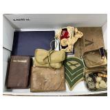 WWII Lot Including Medals, Insignia, Dog Tags, and Personal Items