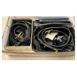 Various Lot of Military  Leather Belts and Accessories in Box