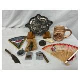 Various WW2 Era Items Including Souvenirs, Medals, and Memorabilia