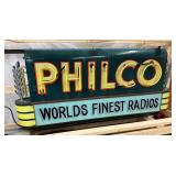 Rare Philco DS Neon Sign with Bullnose Ends 72×32 