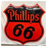 1957 6ft. Porc. Phillips 66 Shield Sign