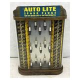 Auto Lite Spark Plug Display Case with Spark Plugs, 13.5×16.5 