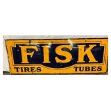 Porc.  Fisk Tires and Tubes Advertising Sign 94×34