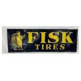 Emb.Fisk Tires Sign with Fisk boy Self-Framed Edge  73×25