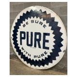 6ft. DSP ‘Be Sure with Pure’ Gasoline Sign