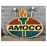 Amoco Gas DS Fiberglass Station Sign, 74in x 61in