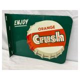  Orange Crush Cap Flange Sign 18×14