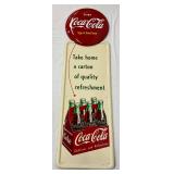 1952 Coca-Cola 16×54 Pillar Sign With ‘Sign of Good Taste’ Button