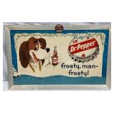 Early Dr Pepper CB Framed Advertising Sign, 27in x 17in