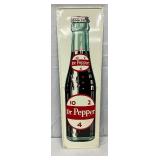 Rare Emb. 1942  Dr Pepper 10-2-4 Vertical Sign, Self-Framed 14×48