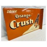 Orange Crush Flange Sign with Bottle Graphic, 22 x 14 1/2