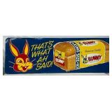 Bunny Bread Advertising Sign, 54×18 Inches