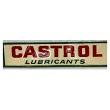 Emb. Castrol Lubricants Self Framed Sign, 71in x 17in