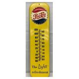 1955 Emb. Pepsi-Cola Thermometer 7 1/2x27