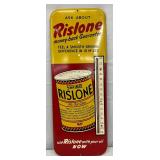 Rislone Advertising Thermometer with Oil Can Graphic, 10 x 25.5 in.