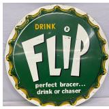 29in.  ‘Flip’ Advertising Convex  Sign by Press Sign Co.