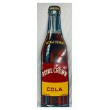 1952 Royal Crown Cola Die Cut  Bottle Sign, 16in x 58 1/2in