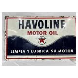 Havoline Motor Oil Metal Sign, 60in by 36in