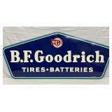 B.F. Goodrich Tires and Batteries DS Metal Sign, 60×26in. 