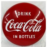 36in. Coca-Cola Button with ‘Drink Coca-Cola in Bottles’ Slogan