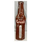 28in.  Emb. Orange Crush Die-Cut Bottle Thermometer
