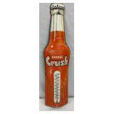 28×7 Emb. Orange Crush Die Cut Bottle Thermometer