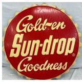 32in.  Emb. Sun-Drop Golden Goodness Cap Sign