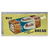44x21 Emb. Merita Bread Self Framed Sign, A-M Sign Co. Lynchburg-VA 