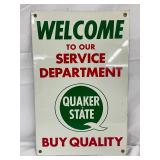 12x18 Quaker State Service Department SS Sign